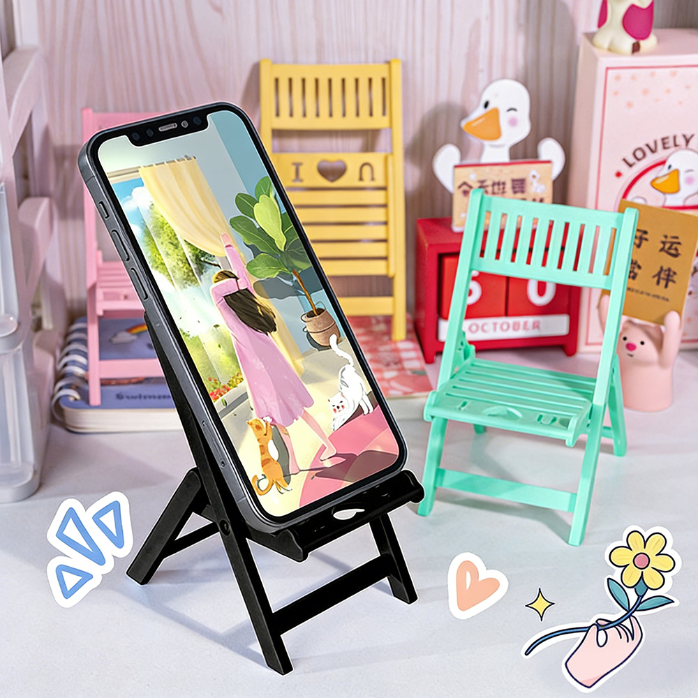 Desk Setup In Small Bedroom - Suporte de Telefone Dobrável em Formato