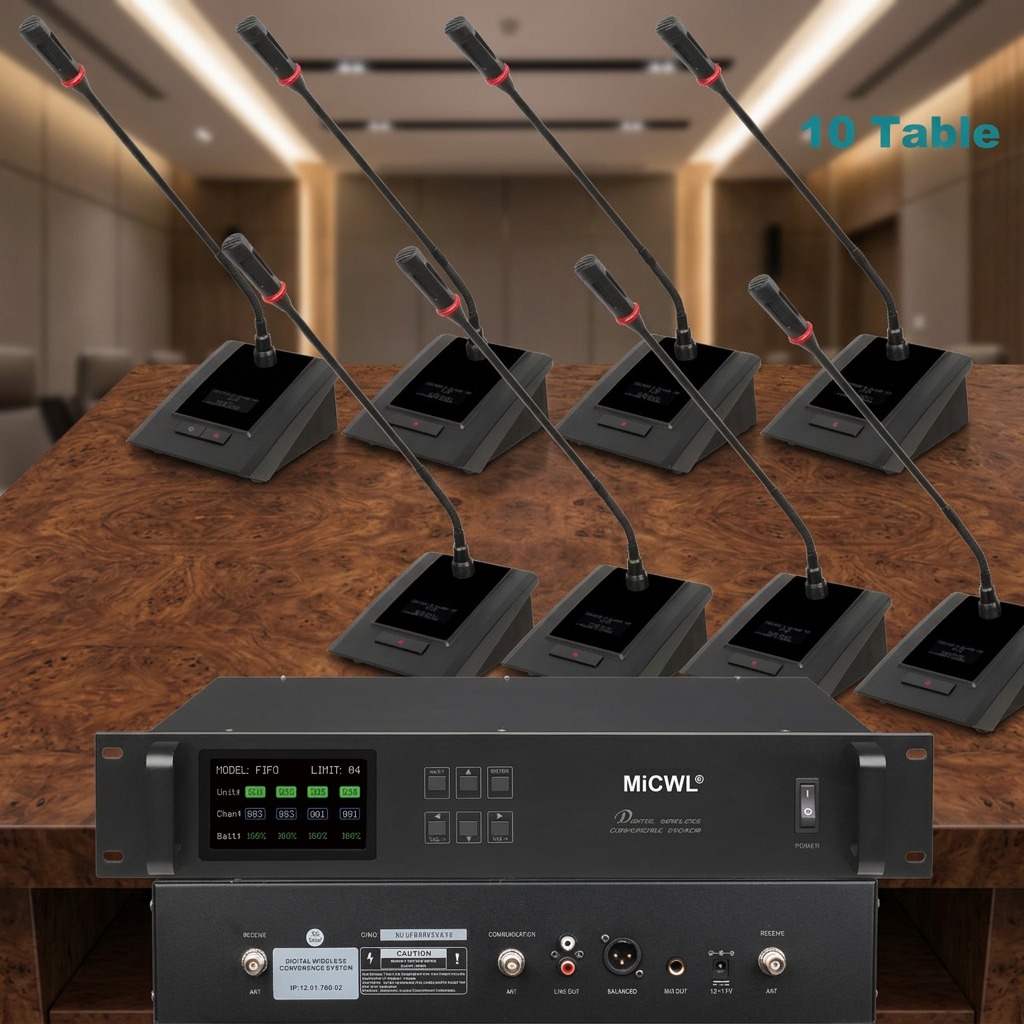 Desk Setup Kit - Sistema de Microfone Sem Fio Digital