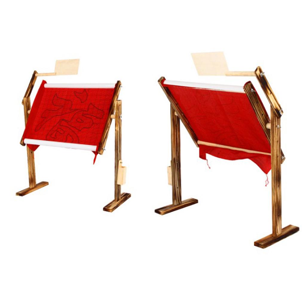 Desk Setup Kit - Suporte de Bordado Ajustável de Madeira