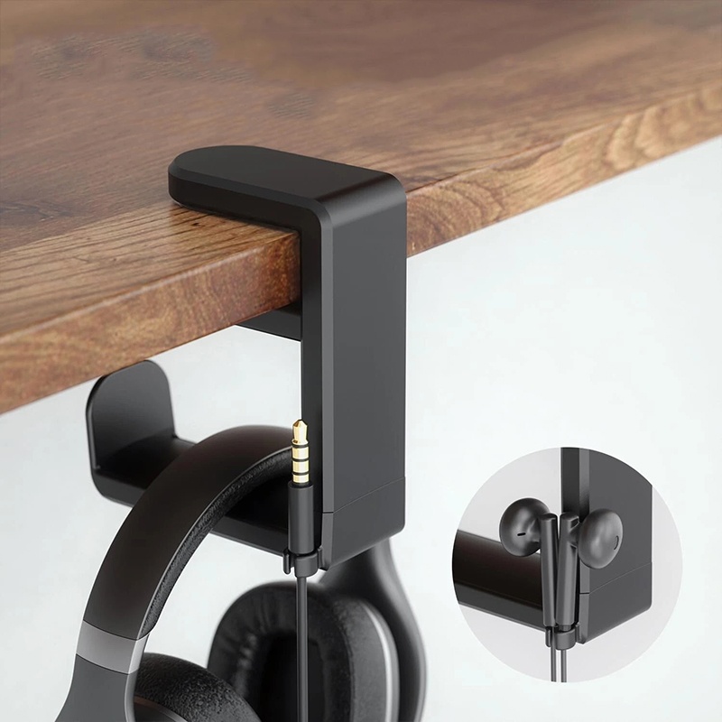 Headphone Hook Under - Desktop Universal 360 ° Suporte Rotativo