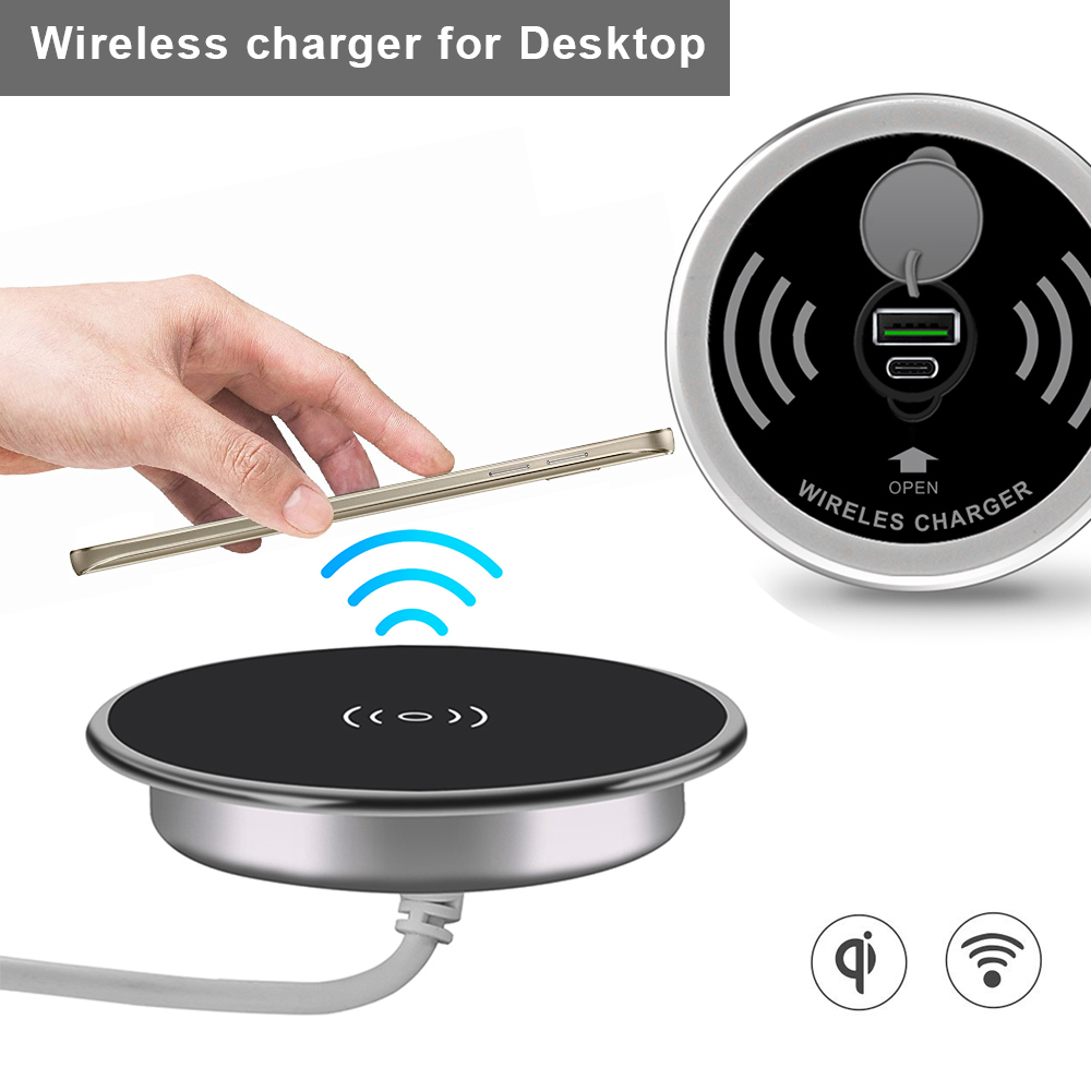 Xiaomi Desk Setup - Carregador Sem Fio Embutido para Mesa