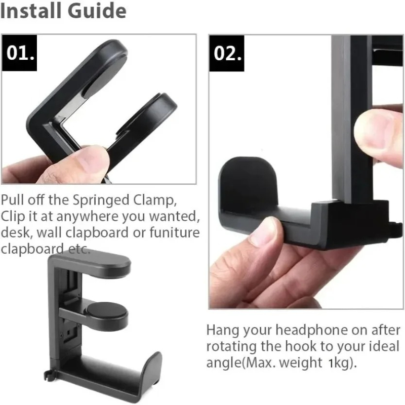 Suporte de Fone de Ouvido com  - Desk Setup Organizer avaliação e preço