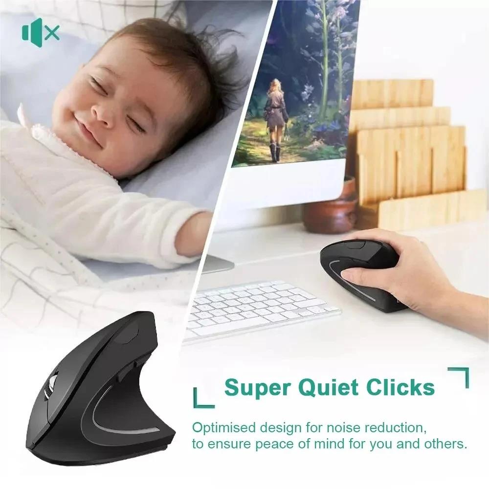 Mouse Vertical Ergonômico 2.4G - Desk Setup Kit avaliação e preço