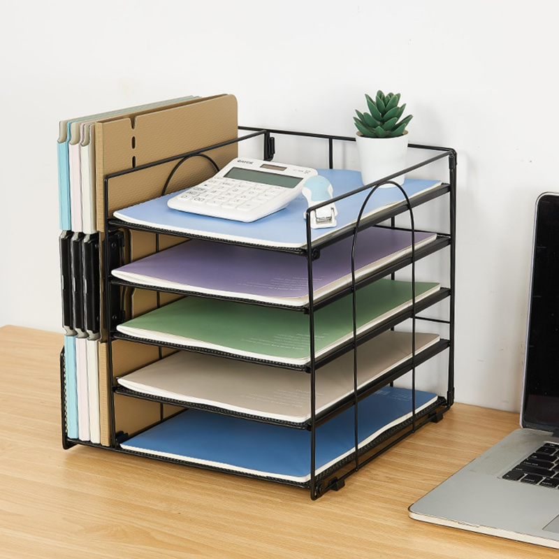 Rack de arquivo de papel de 5  - Desk Setup Design avaliação e preço