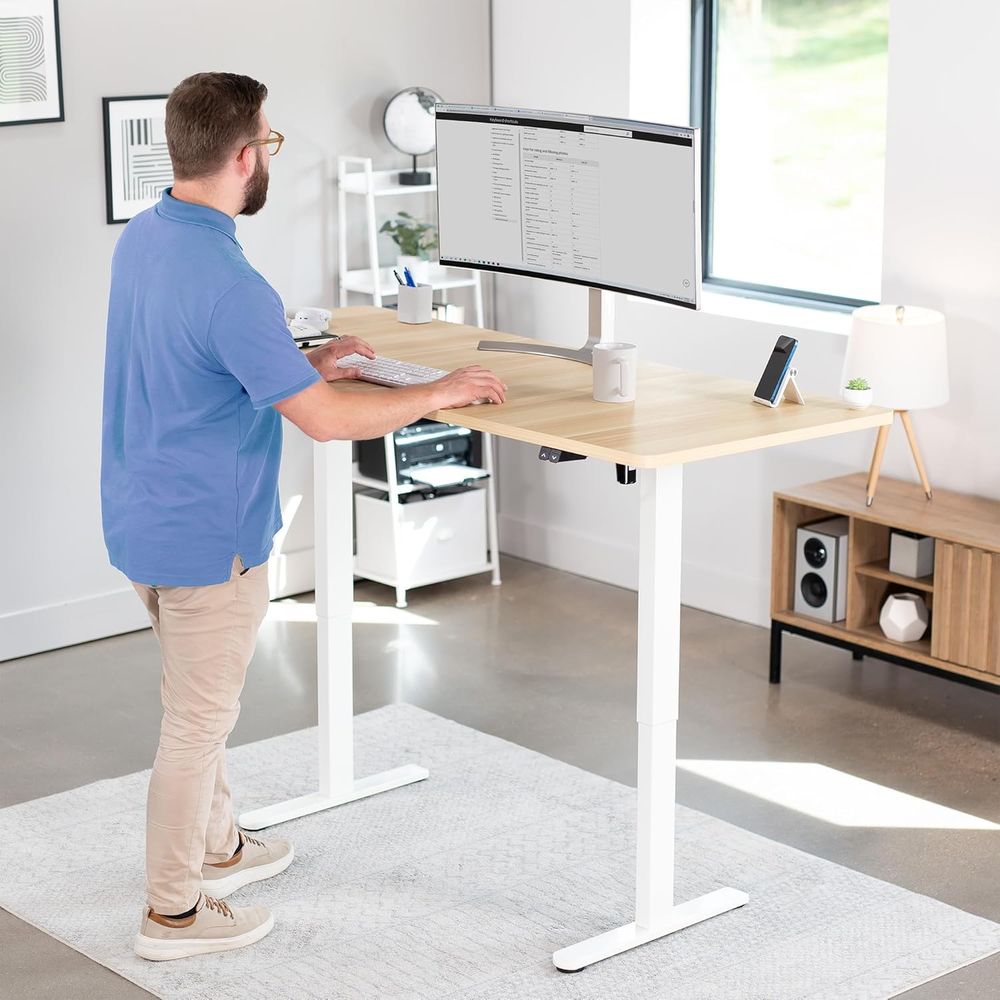 Mesa elétrica de 71 x 30 poleg - Desk Setup Kit avaliação e preço