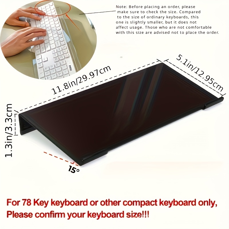 Suporte de teclado acrílico, o - Desk Setup Design avaliação e preço