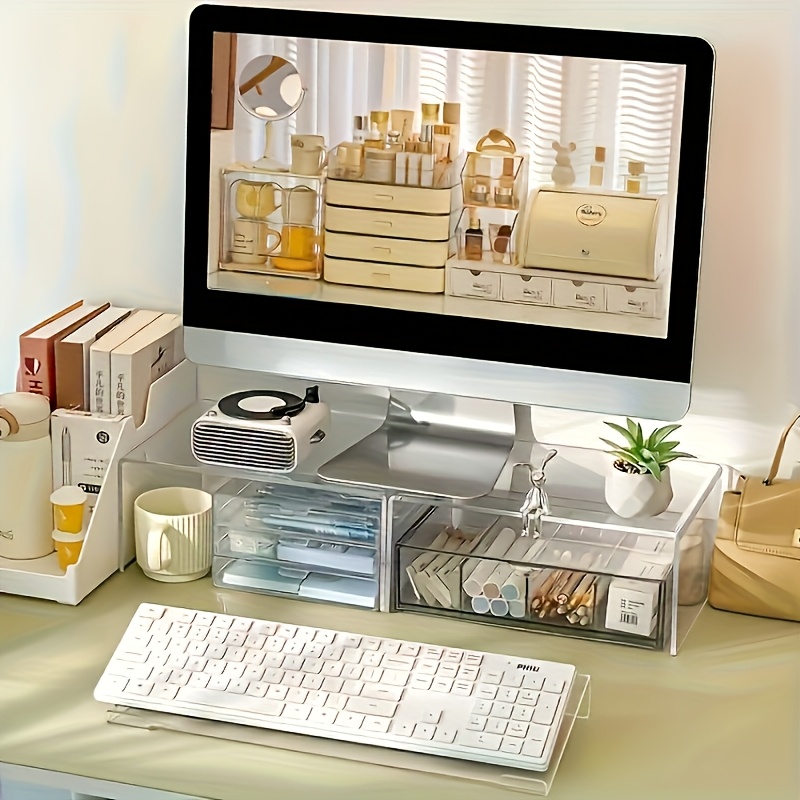Suporte de teclado acrílico, o - Desk Setup Design avaliação e preço