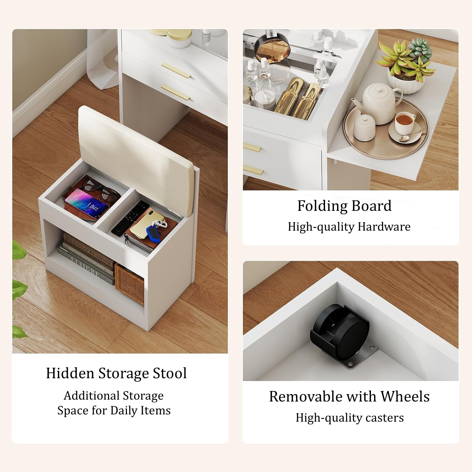 Pequena Penteadeira com Cadeir - Desk Setup In Small Bedroom avaliação e preço