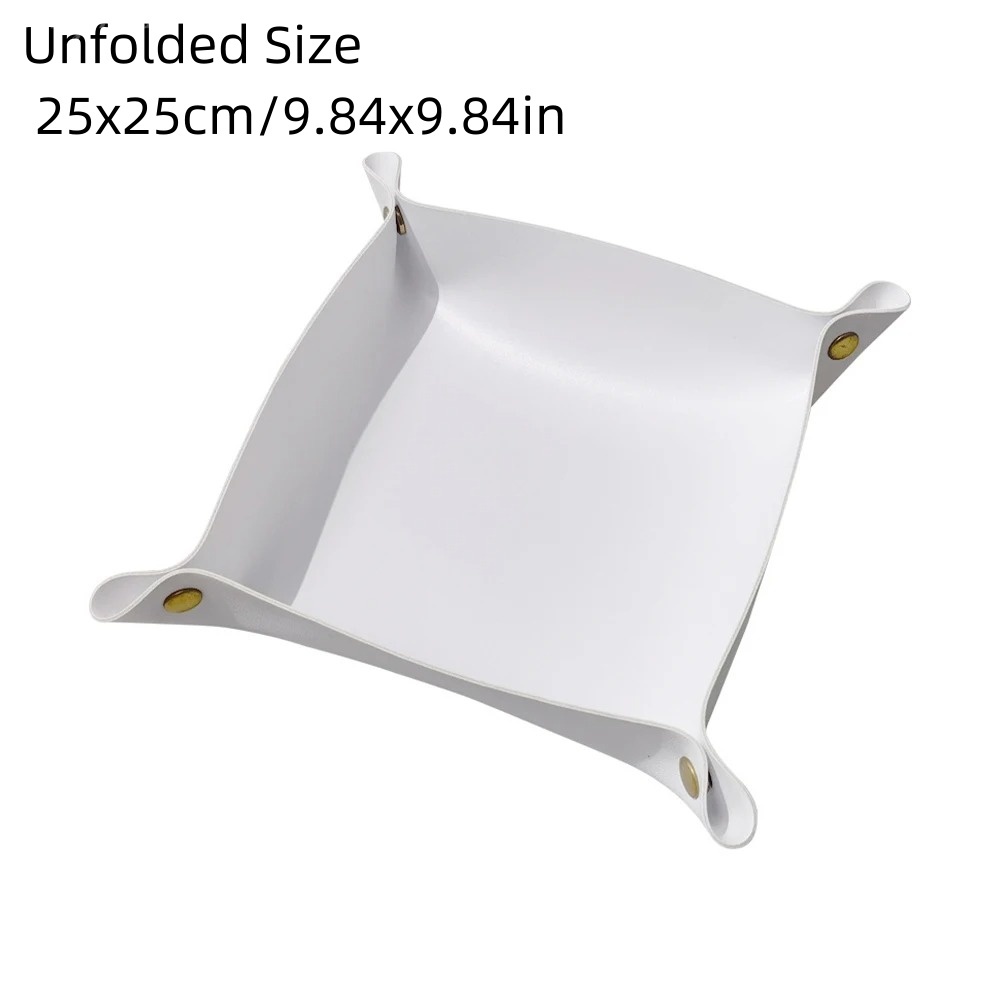1PC Bandeja de Couro Dobrável  - Desk Setup Organizer avaliação e preço