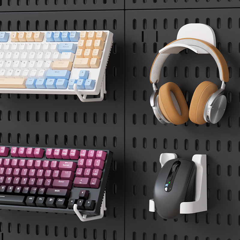 Gaming Gear Pegboard: montado  - Desk Setup Kit avaliação e preço