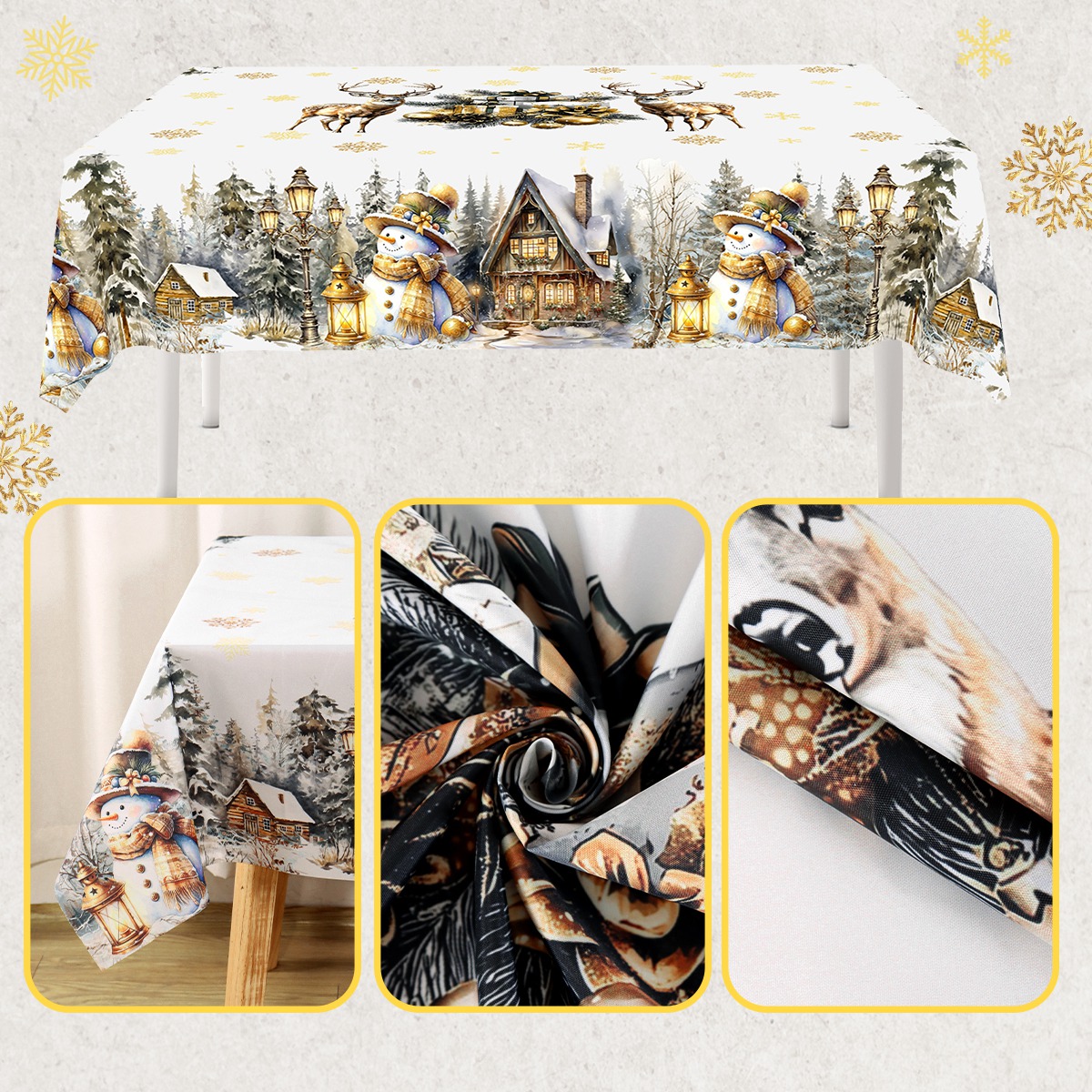 Feliz Natal Toalha de Mesa Bra - Desk Setup Design avaliação e preço
