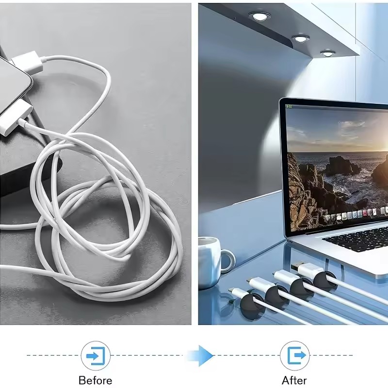 5/50 Peças Clipes de Cabo para - Headphone Hook Under avaliação e preço