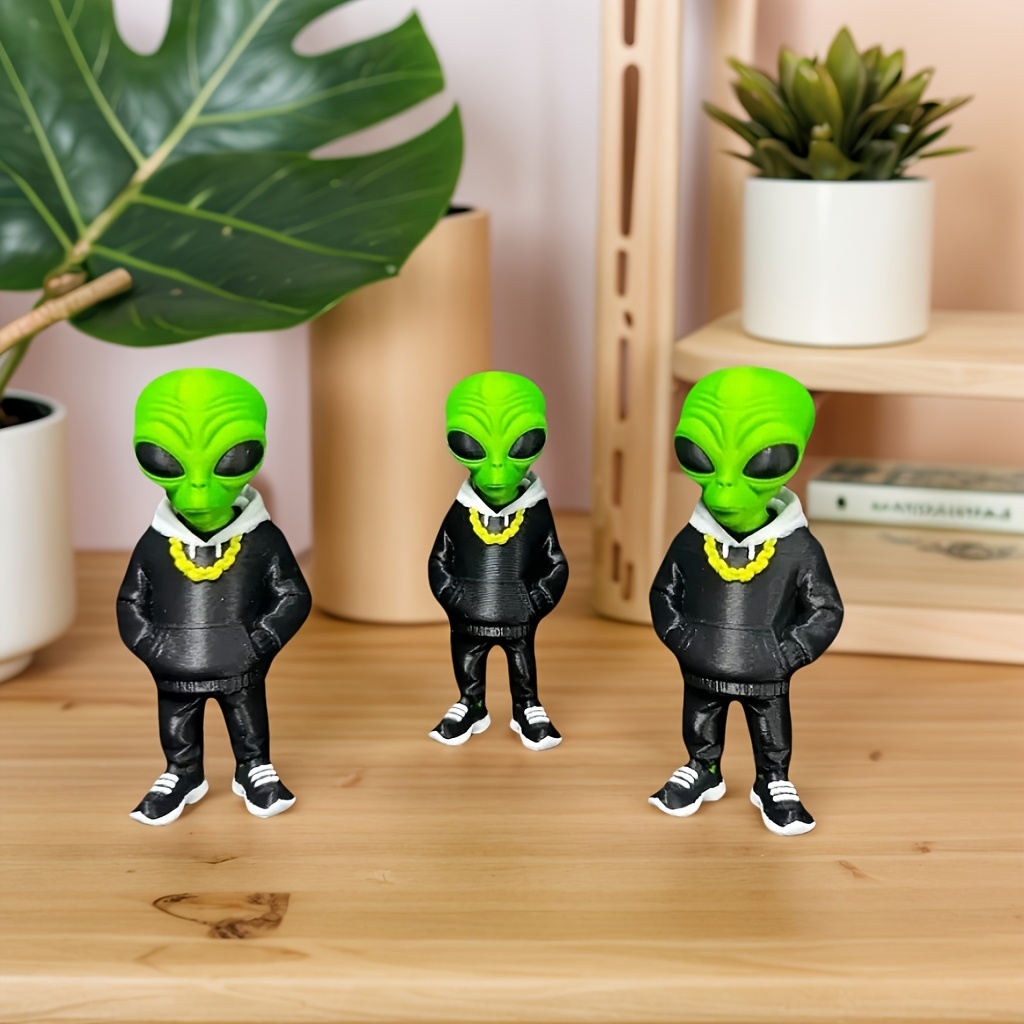 1 Peça de Figura Alienígena Ve - Desk Setup Design avaliação e preço